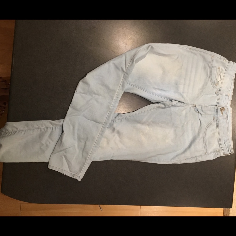 SO light wash skinny jeggings